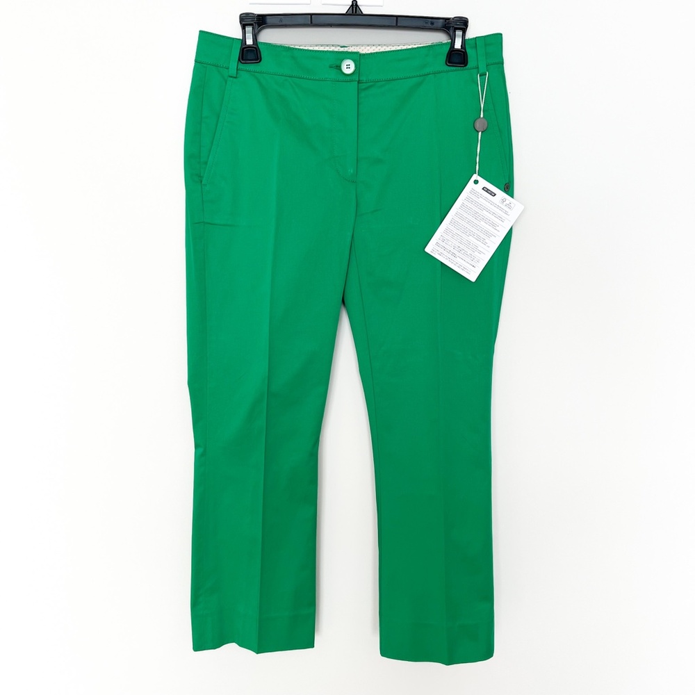 NEW Pennyblack Green Stretch Cropped Pants Trousers US 6 42IT